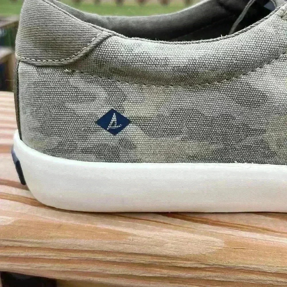 Sperry women’s camo print canvas washable tennis shoes lace tie size 6 - Picture 9 of 10